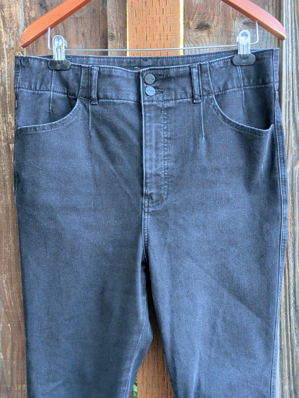 EXPRESS Slim Super High Rise Jeans Size 14 - Picture 2 of 15